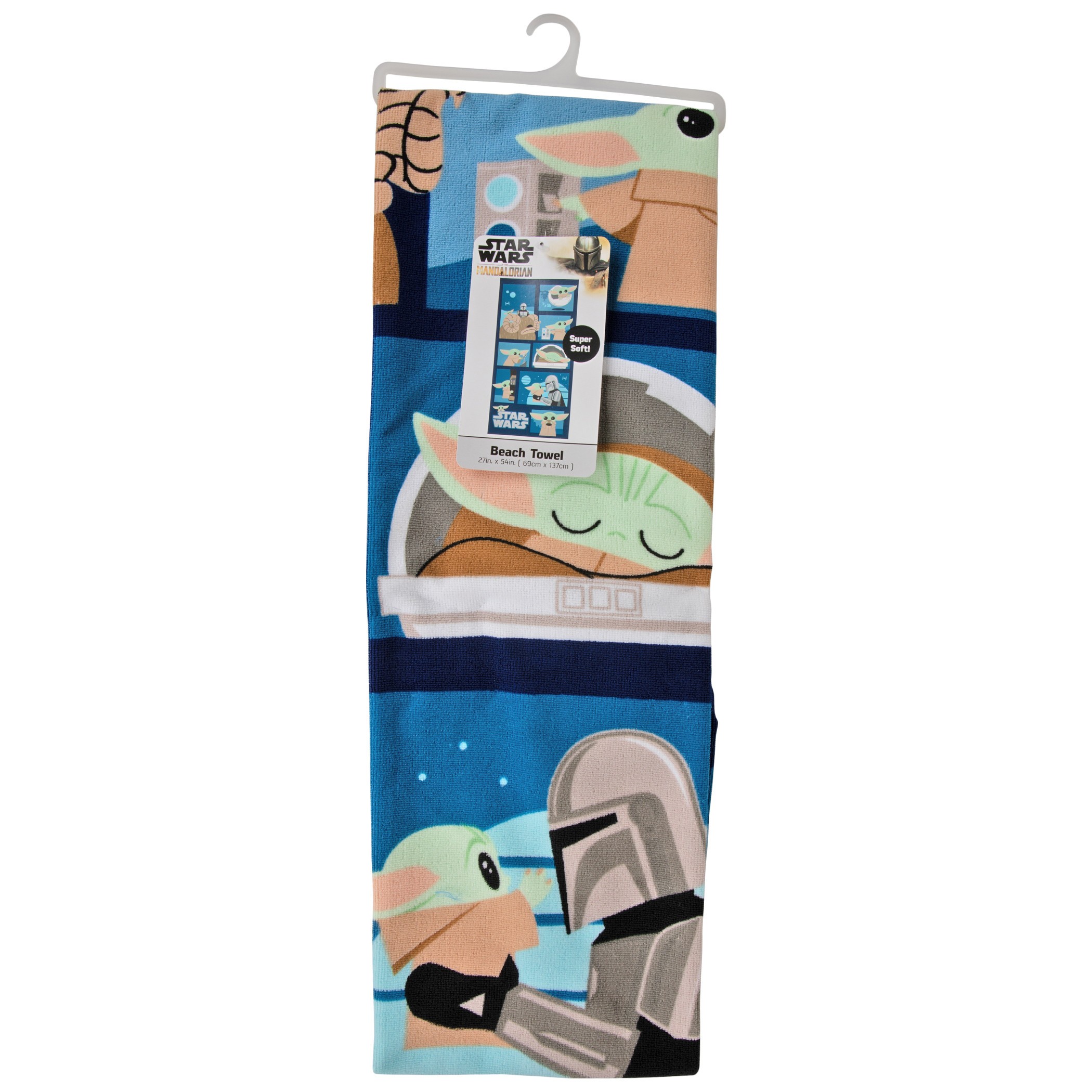 Star Wars The Mandalorian and The Child Grogu 27x54" Beach Towel
